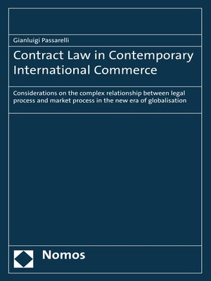 cover image of Contract Law in Contemporary International Commerce